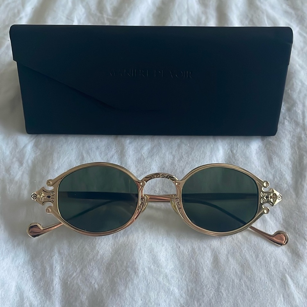 Gold and Black Sunglasses